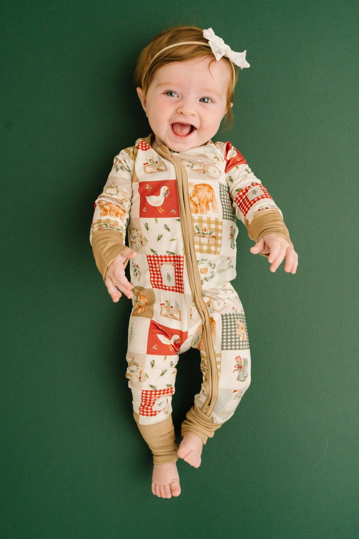 Little One Shop - Country Christmas Bamboo Sleeper PJ