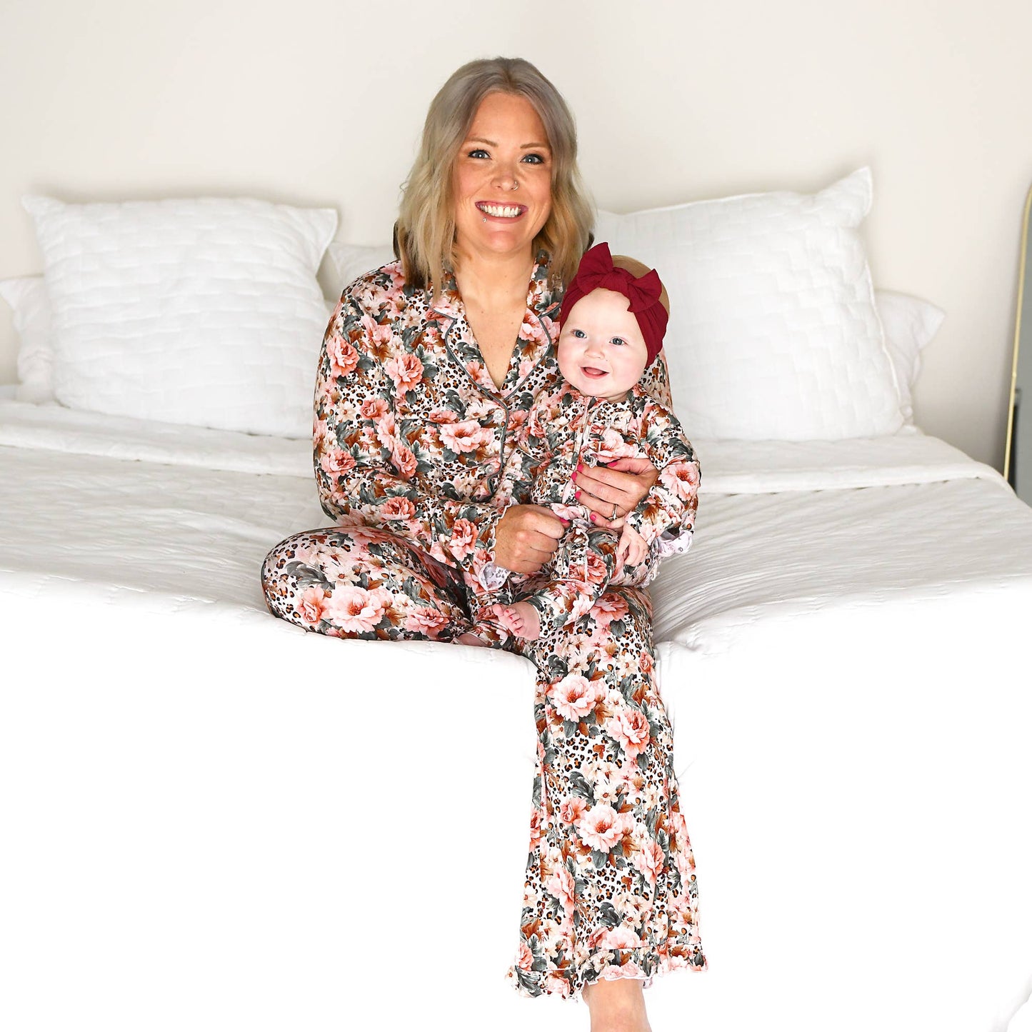 Gigi and Max - Laura - Ruffle Zip Bamboo Romper PJ