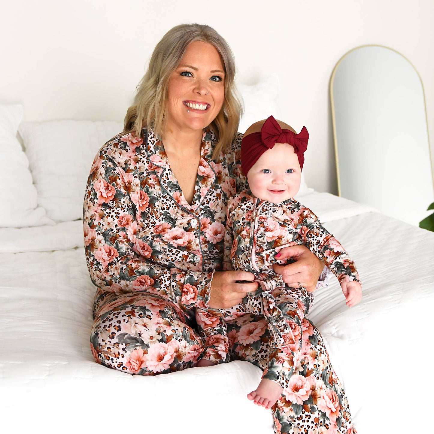 Gigi and Max - Laura - Ruffle Zip Bamboo Romper PJ
