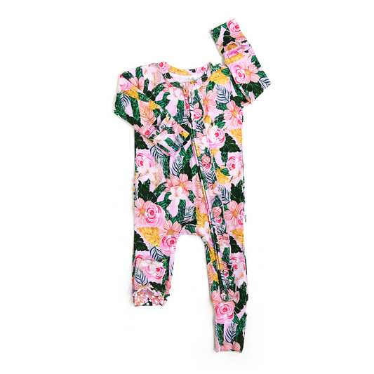 Gigi and Max - Luana Ruffle Zip Bamboo One Piece Floral