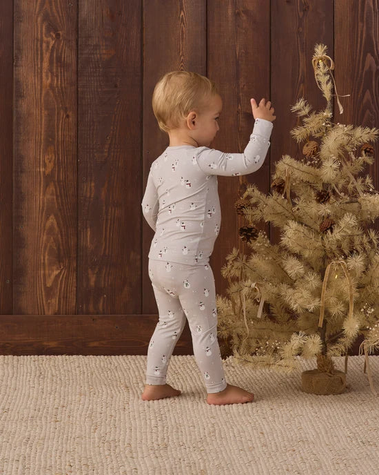 Quincy Mae - Bamboo Pajama Set || Snowman