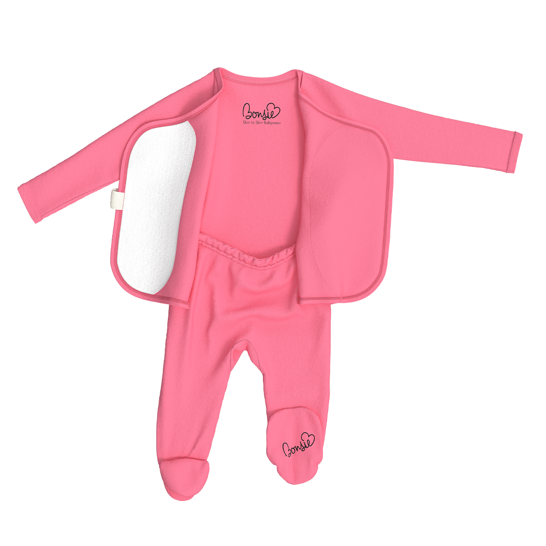 Bonsie Skin to Skin Babywear - Footie - Pinky Promise