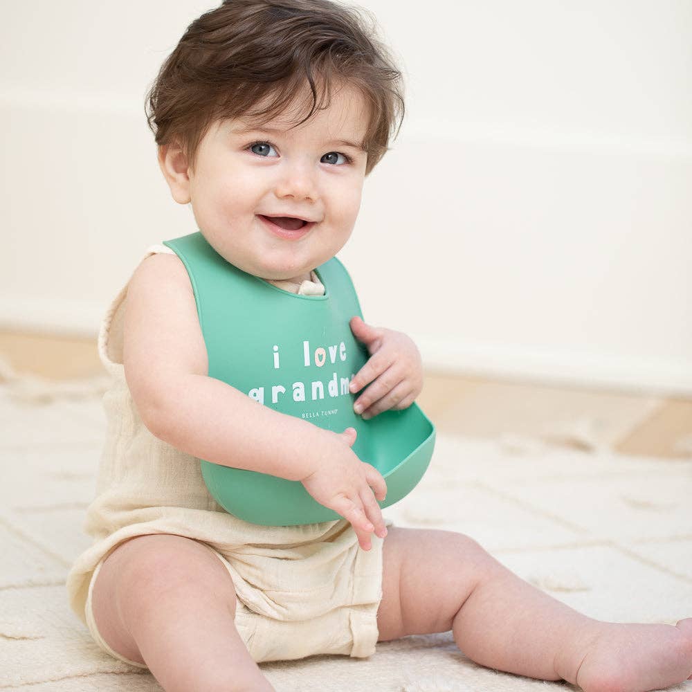 Bella Tunno - Love Grandma Wonder Bib: Green