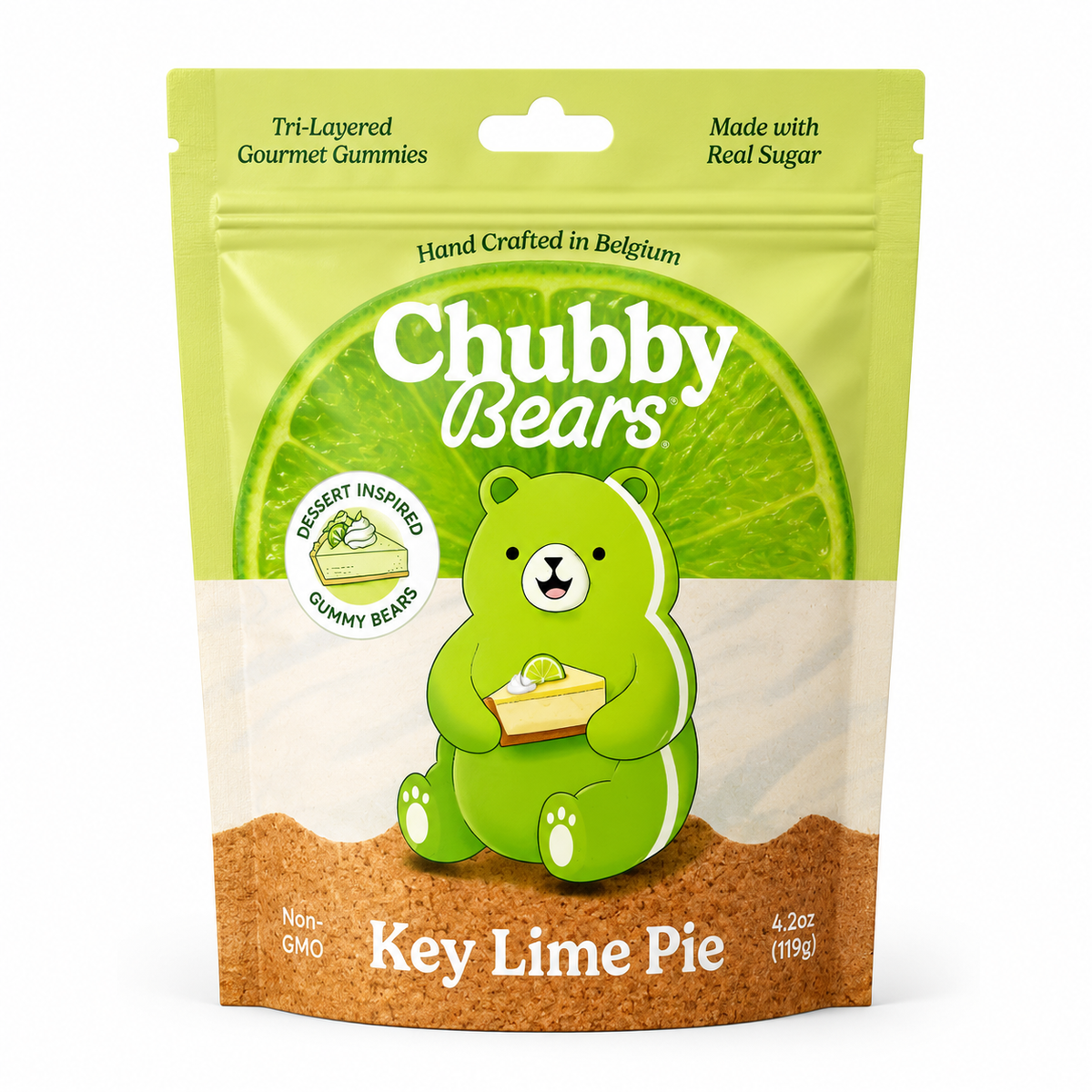 Chubby Bears - Chubby Bears Key Lime Pie Gummy Bears - 4.2oz