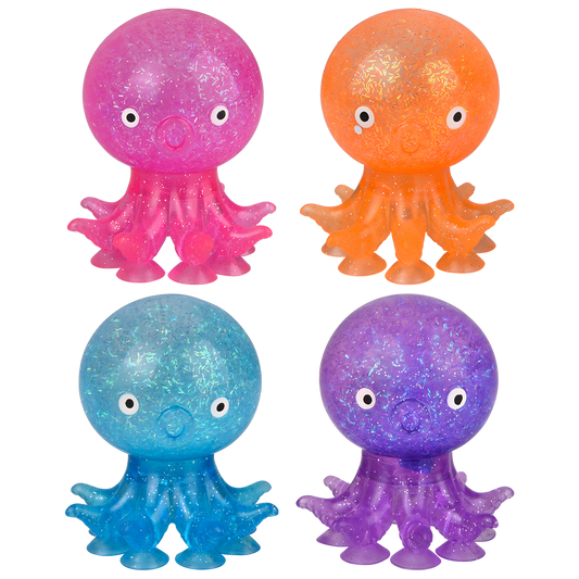 The Toy Network - (T) 3.5" WATER FILLED SUCTION OCTOPUS