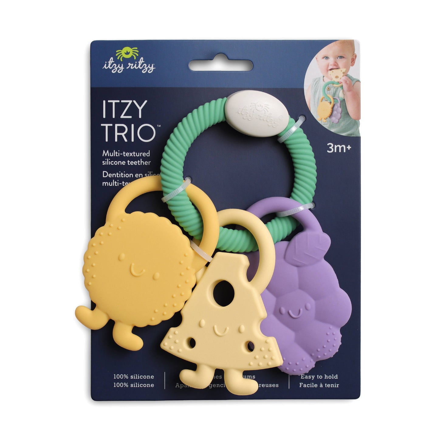 Itzy Ritzy - Itzy Trio™ Multi-textured Silicone Teether Charcuterie
