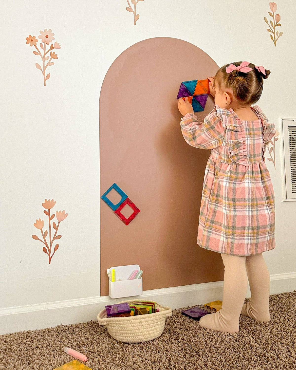 Cherrypick - Magic Playwall - ORIGINAL Arch Magnetic Wall Decal for Kids: Sage