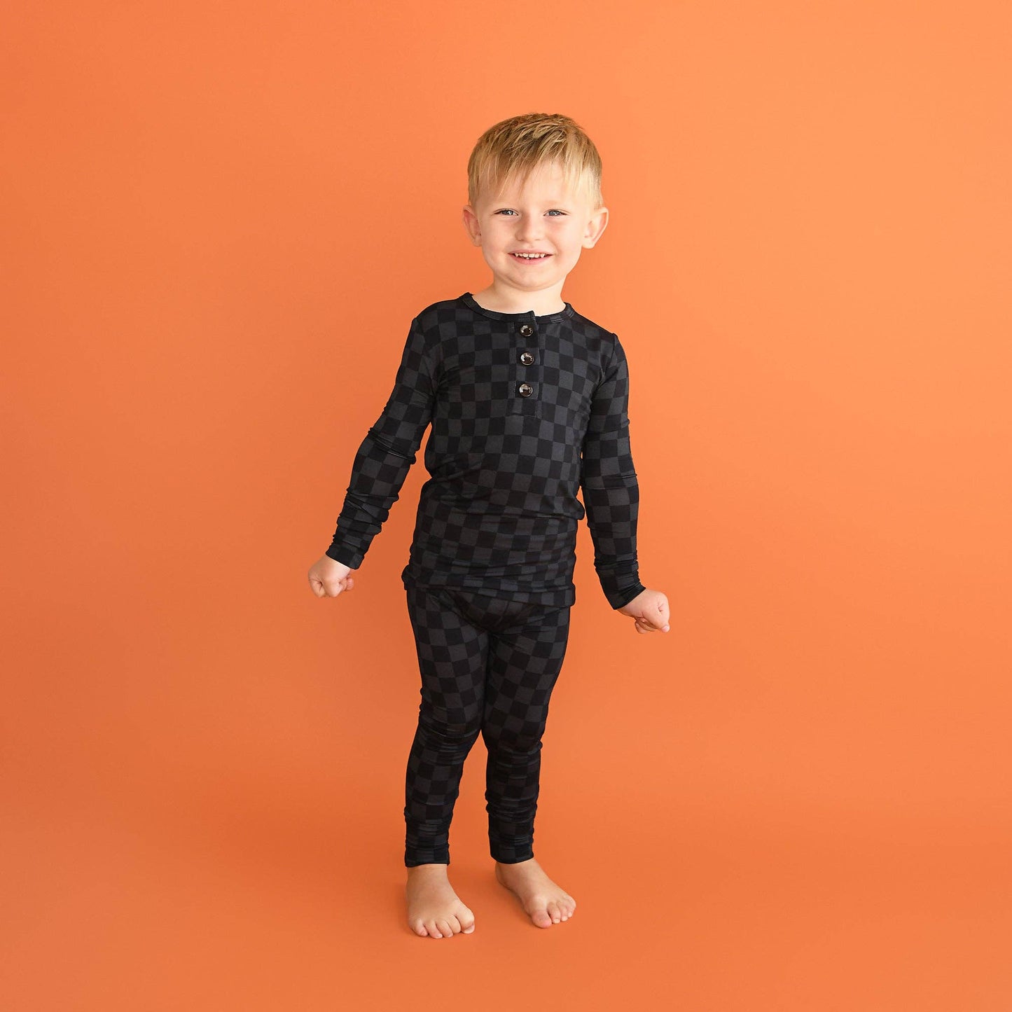 Gigi and Max - Frankie TWO PIECE Bamboo Checks PJ Set