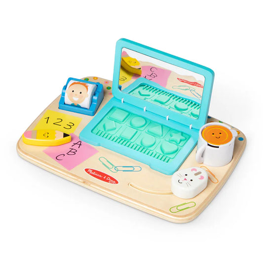 Melissa & Doug - Wooden Work & Play Desktop Activity Board