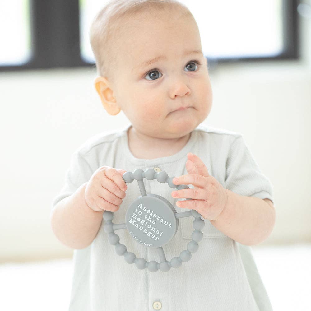 Bella Tunno - Assistant to the Manager Happy Teether: Grey