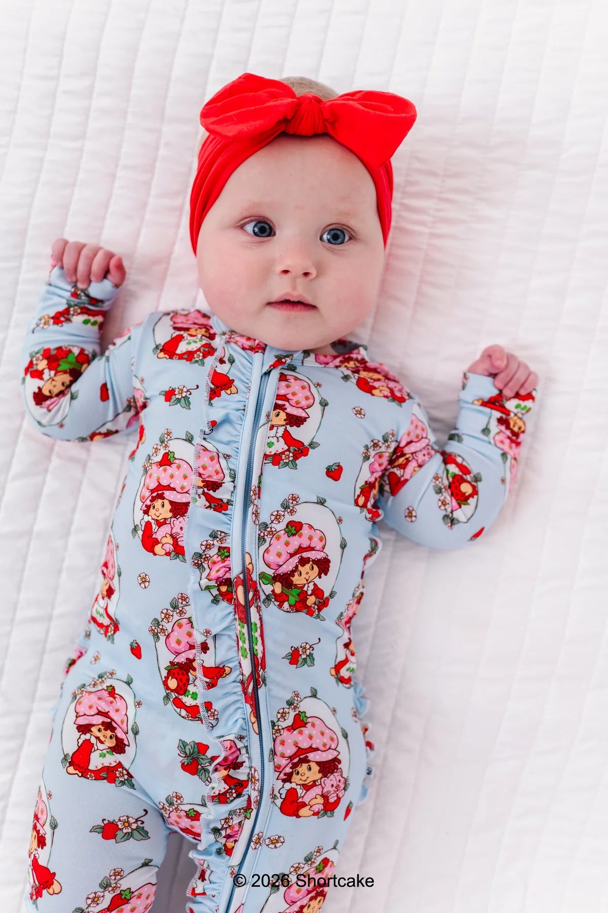 Birdie Bean - Strawberry Shortcake Ruffle Convertible Romper