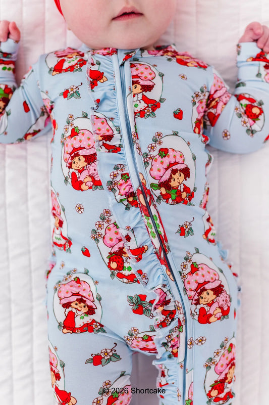 Birdie Bean - Strawberry Shortcake Ruffle Convertible Romper