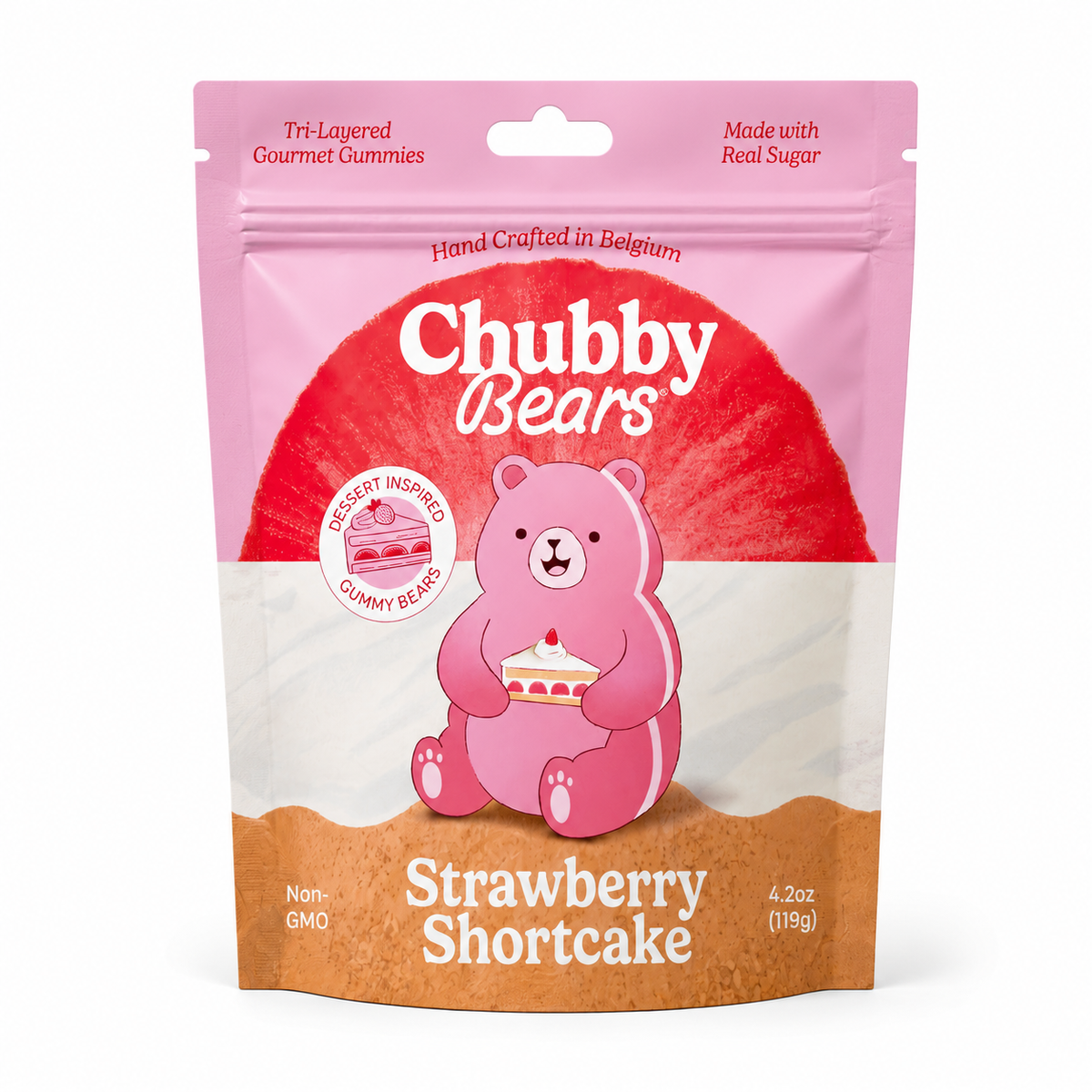 Chubby Bears - Chubby Bears Strawberry Shortcake Gummy Bears - 4.2oz