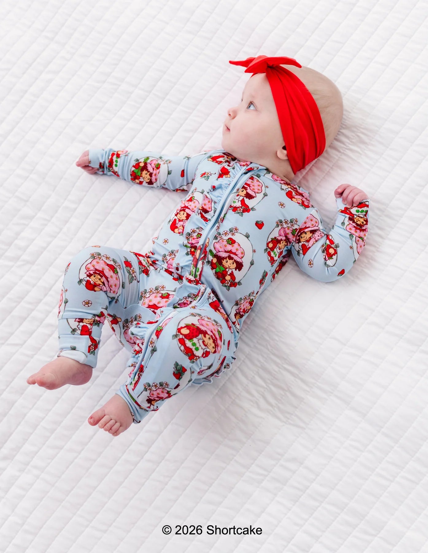 Birdie Bean - Strawberry Shortcake Ruffle Convertible Romper