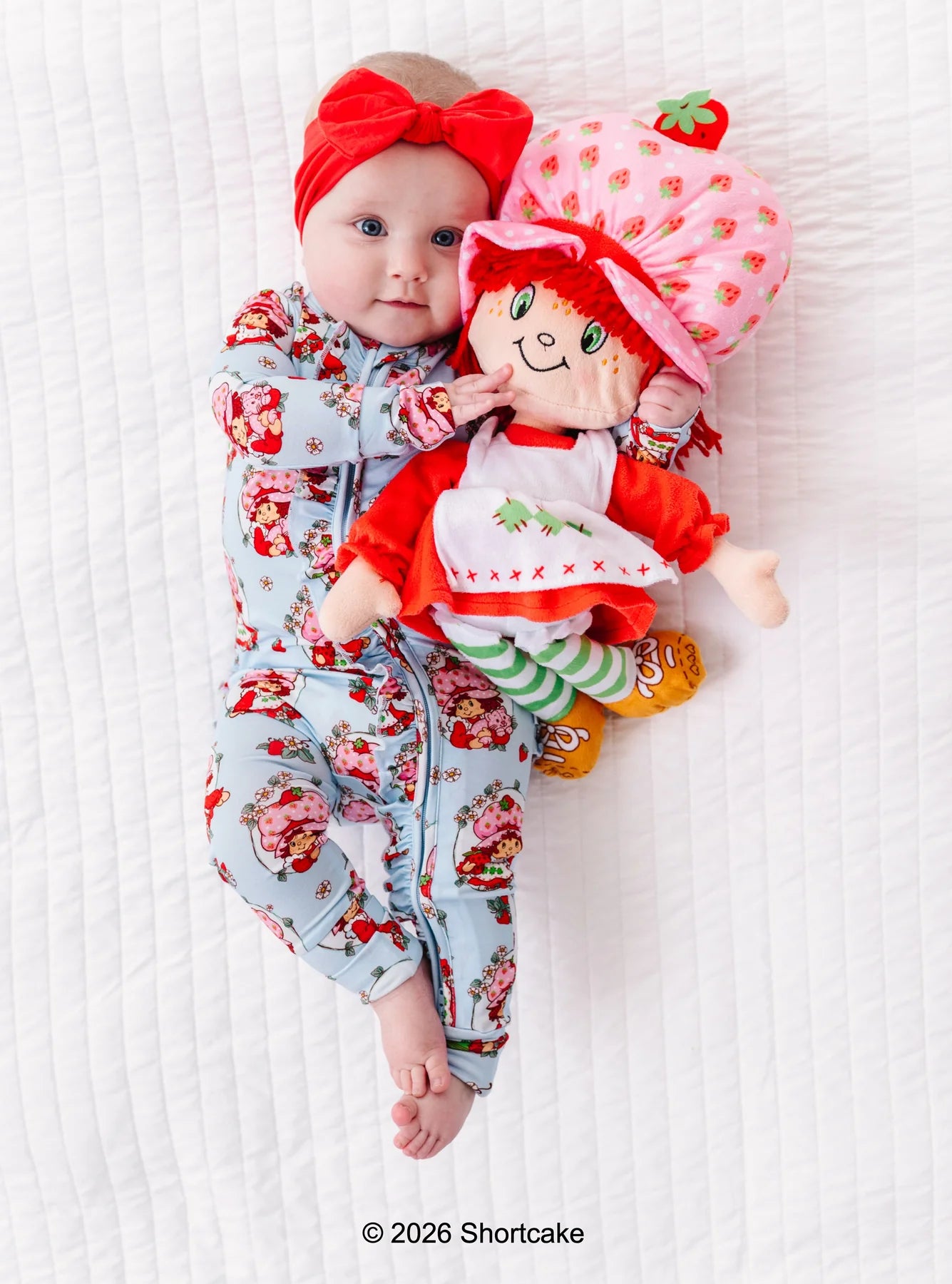 Birdie Bean - Strawberry Shortcake Ruffle Convertible Romper