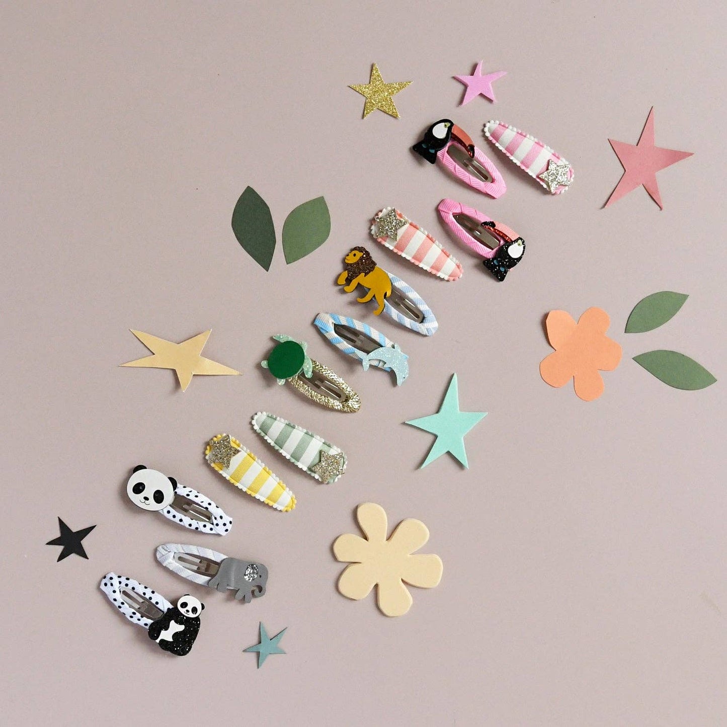 Rockahula Kids US - Stripy Star Fabric Clip Set