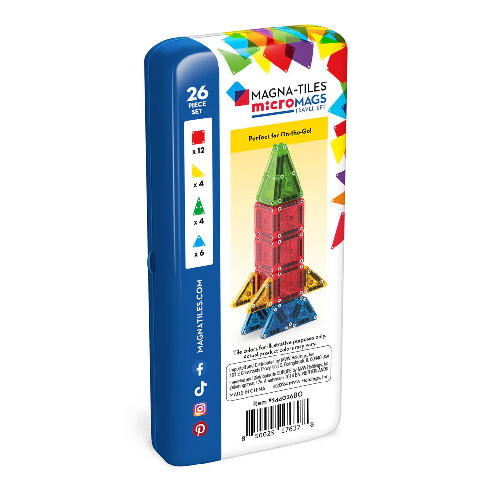 Magna-Tiles -microMAGS Travel™ 26 Piece Set