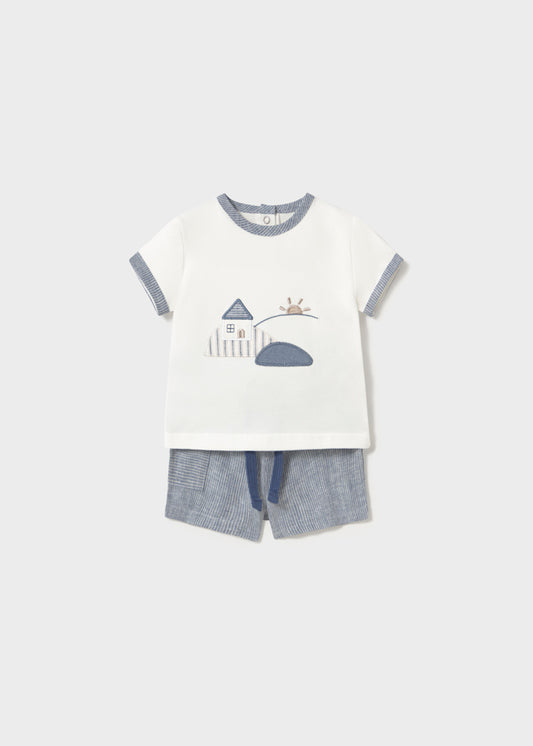 Mayoral - Star Blue Shorts Set