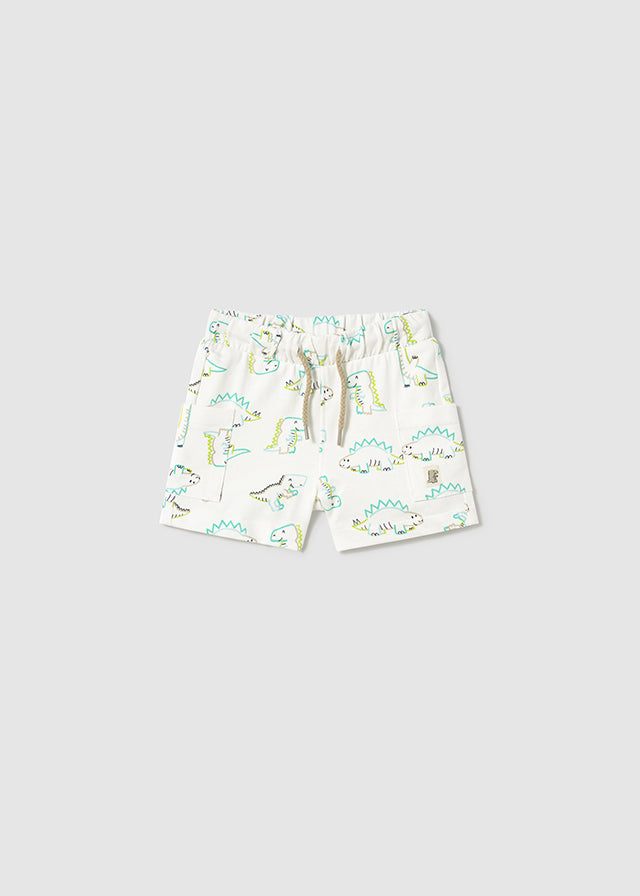 Mayoral - Dinosaur Knit Bermuda Shorts
