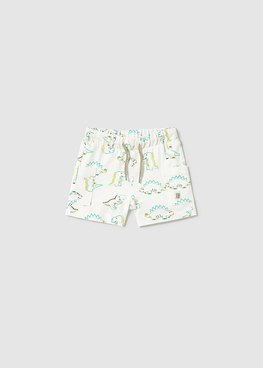 Mayoral - Dinosaur Knit Bermuda Shorts