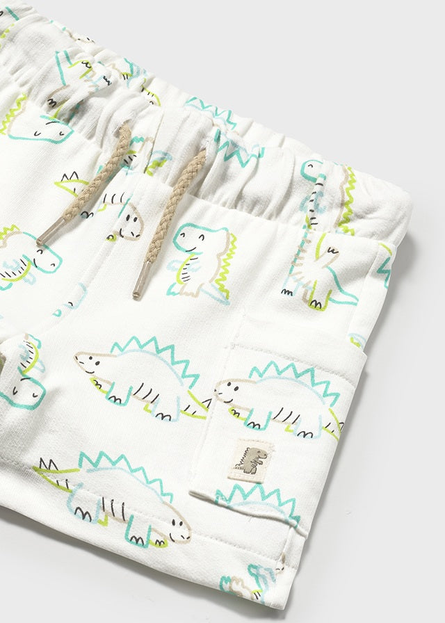 Mayoral - Dinosaur Knit Bermuda Shorts