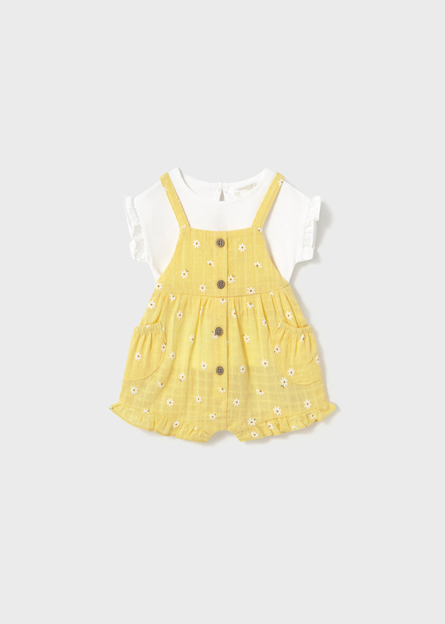 Mayoral - Sunny Overall & T-Shirt Set