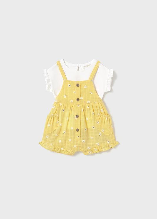 Mayoral - Sunny Overall & T-Shirt Set