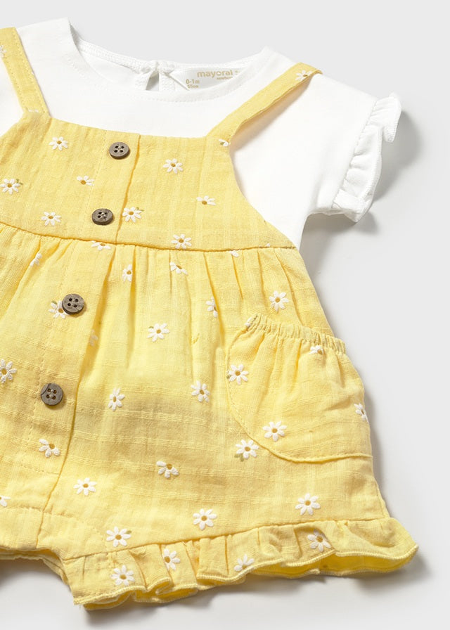 Mayoral - Sunny Overall & T-Shirt Set