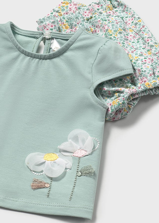 Mayoral - Jade 2 Piece Knit Set - Flower Bottom