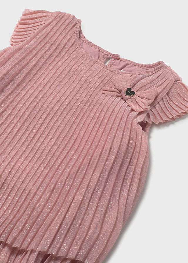 Mayoral - Rose Pleated Tulle Dress