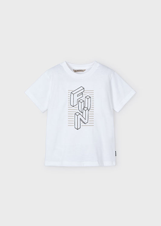 Mayoral - Fun White S/S T-Shirt