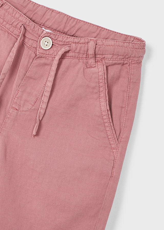 Mayoral - Guava Linen Bermuda Shorts