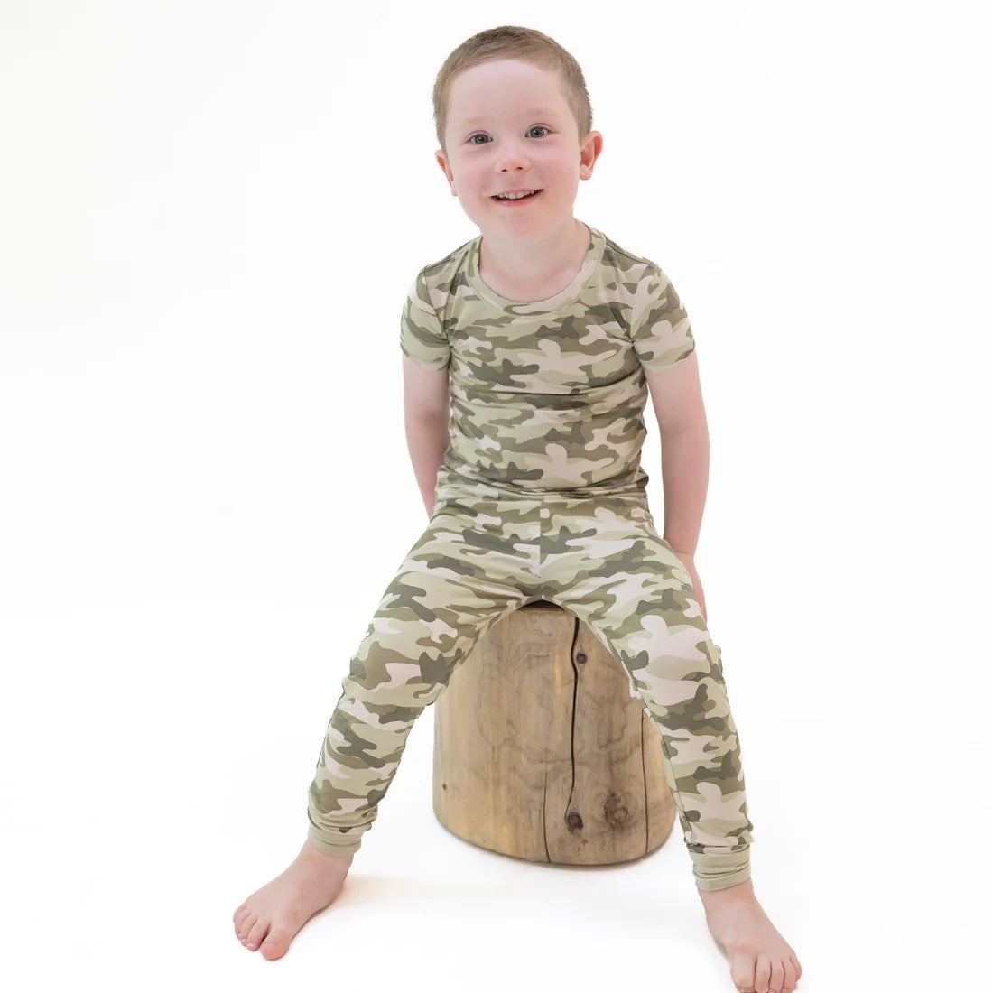 Angel Dear - Camo Short Sleeve Loungewear Set