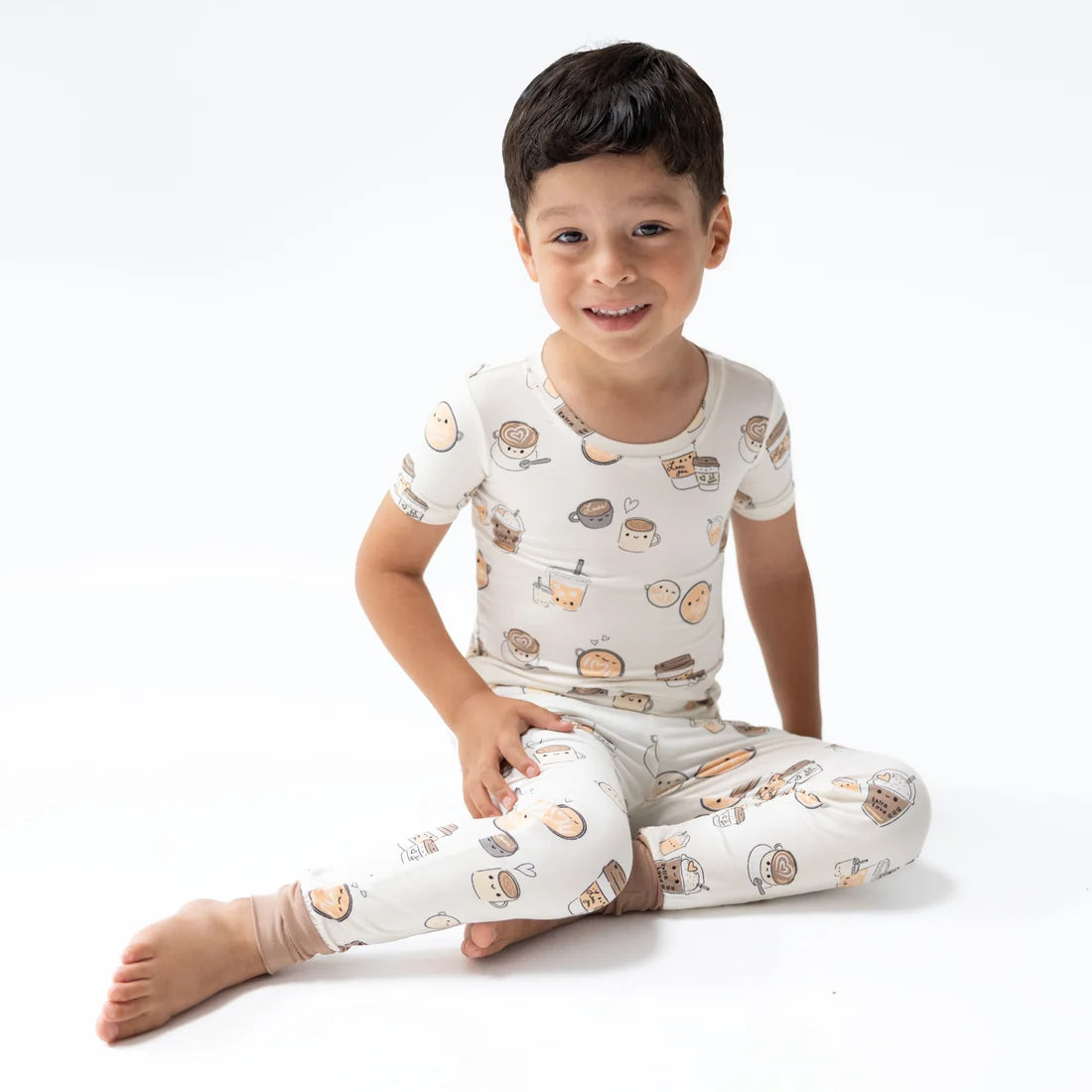 Angel Dear - Love you A Latte Short Sleeve Loungewear Set