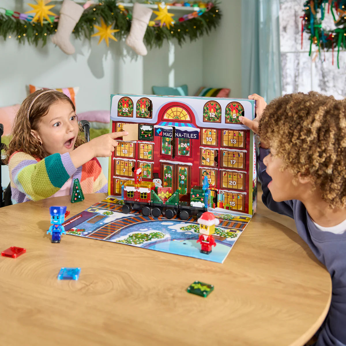 Magna-tiles - MicroMAGS Advent Calendar 34pc