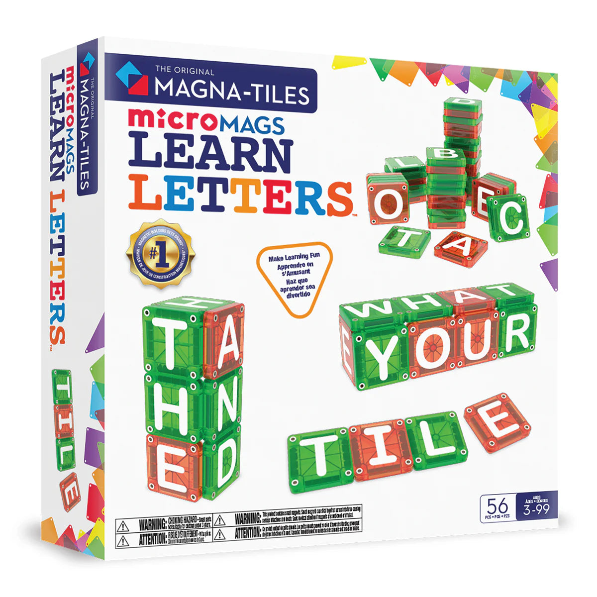 Magna-tiles - LEARN Letters 56 pc Set