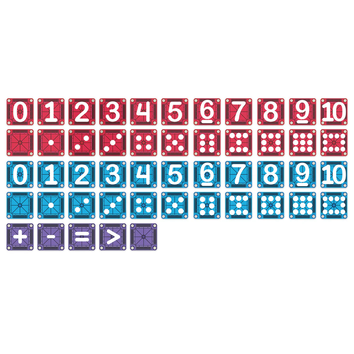 Magna-tiles - LEARN Numbers 56 pc Set