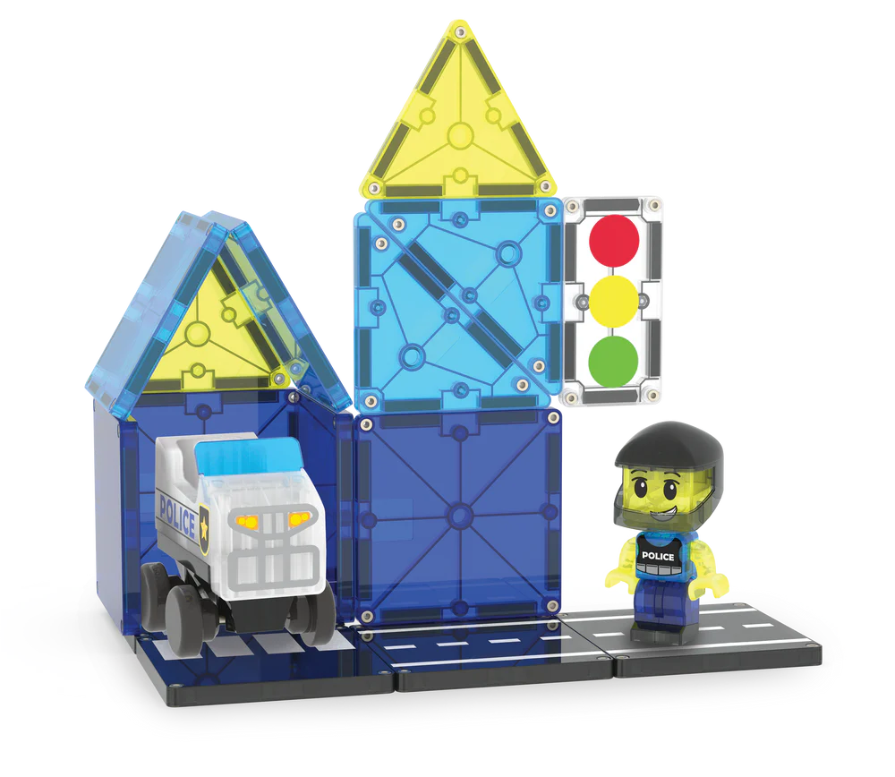 Magna-tiles - Police Patrol- 20 Piece Set