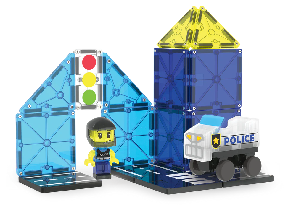 Magna-tiles - Police Patrol- 20 Piece Set