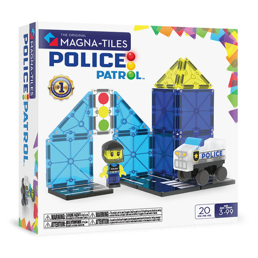 Magna-tiles - Police Patrol- 20 Piece Set