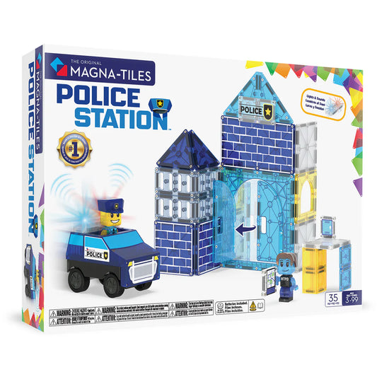 Magna-tiles - Police Station - 35 Piece Set