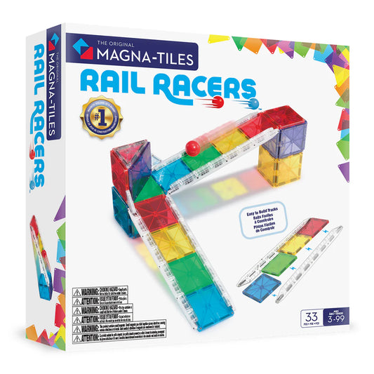 Magna-tiles - Rail Racers- 33 Piece Set