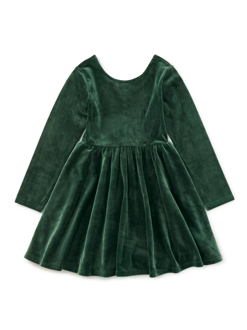 Tea Collection - Velour Ballet Dress - Pineneedle