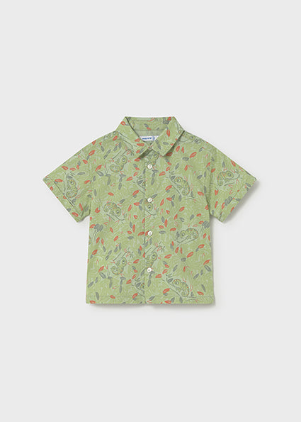 Mayoral - Matcha Button Down S/s Shirt
