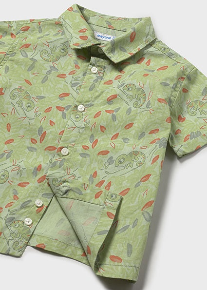 Mayoral - Matcha Button Down S/s Shirt
