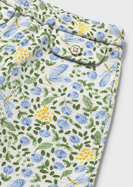 Mayoral - Sky Floral Long Trousers (1509)