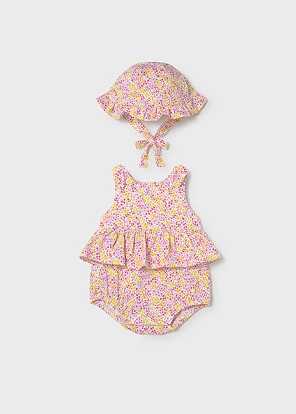 Mayoral - Rose Onesie w/ Hat (1632)