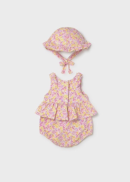 Mayoral - Rose Onesie w/ Hat (1632)