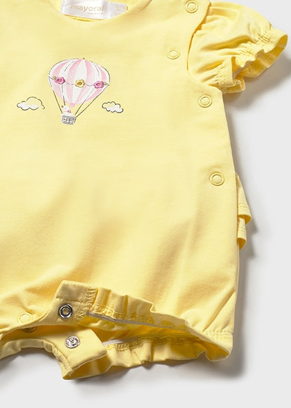Mayoral - Yellow Short Romper (1705)