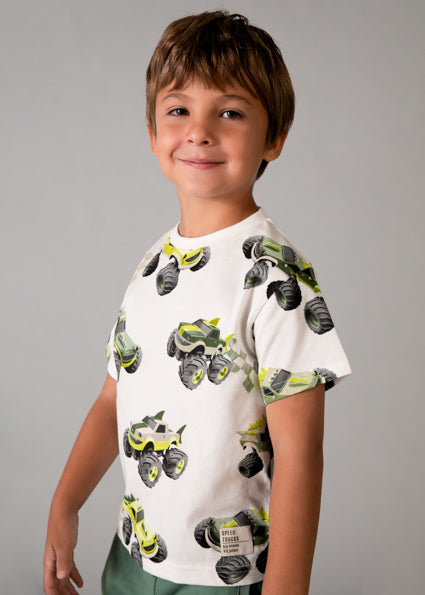Mayoral - Trucks Short Sleeve T-Shirt (3068)